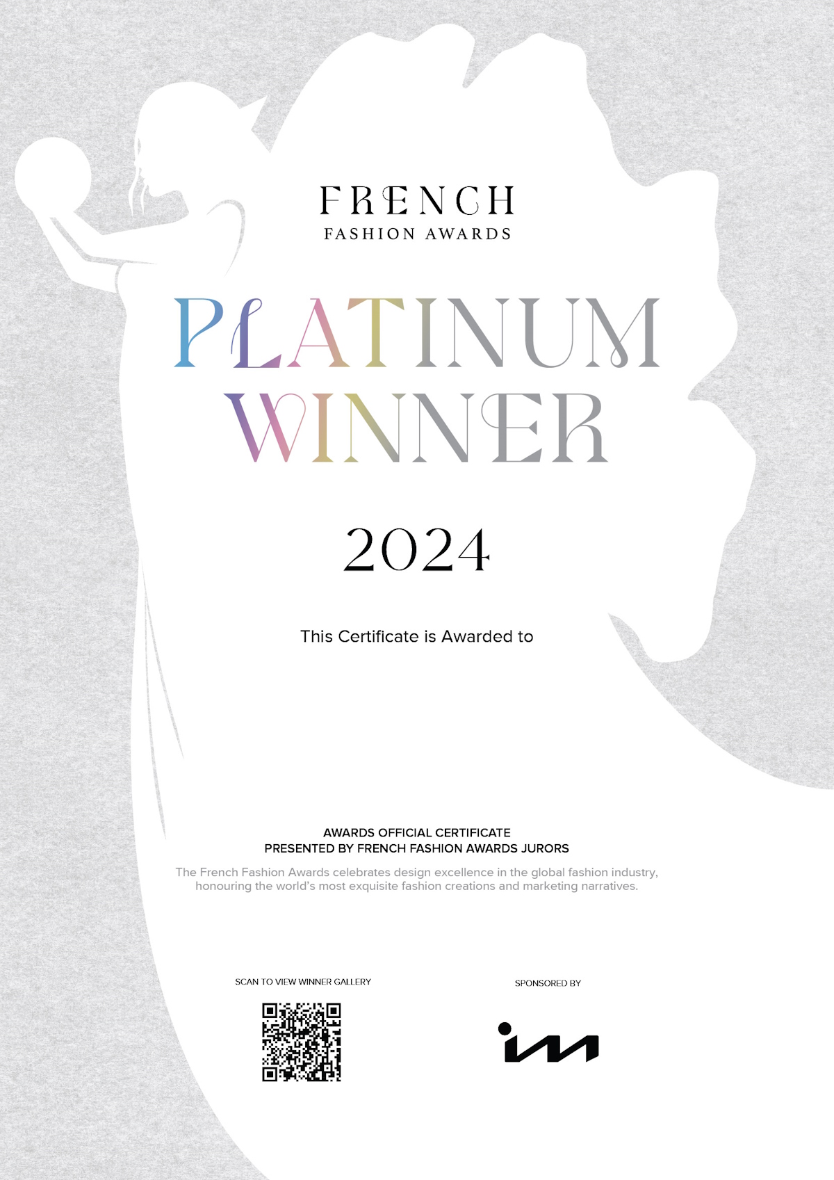 2024 French Fashion Certificate