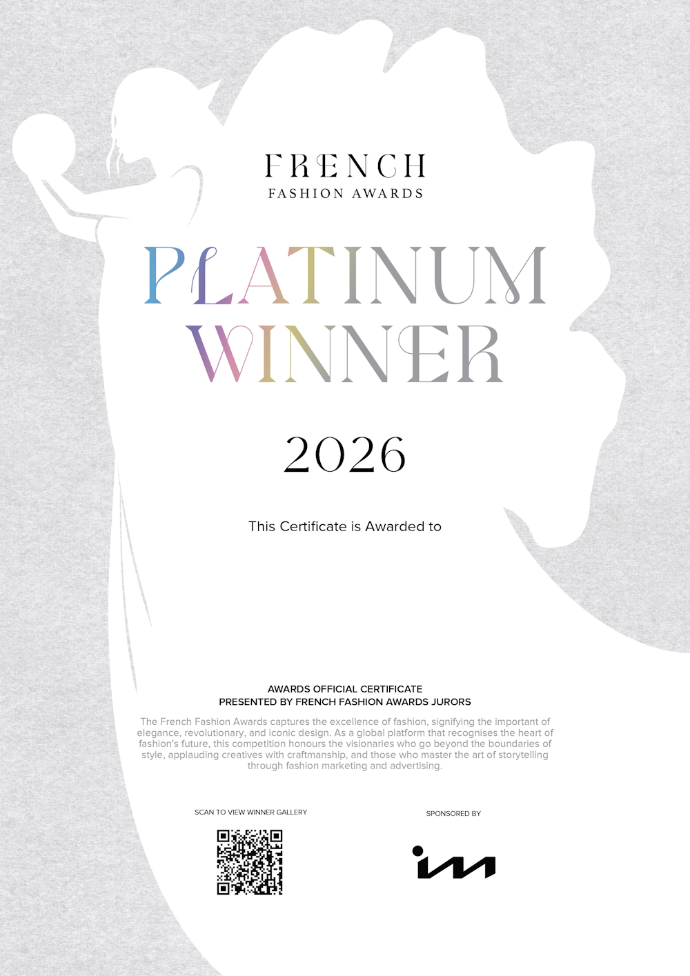 French Fashion Certificate
