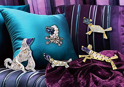 French Fashion Awards Winner - Uptown Funky Dog Brooch Collection