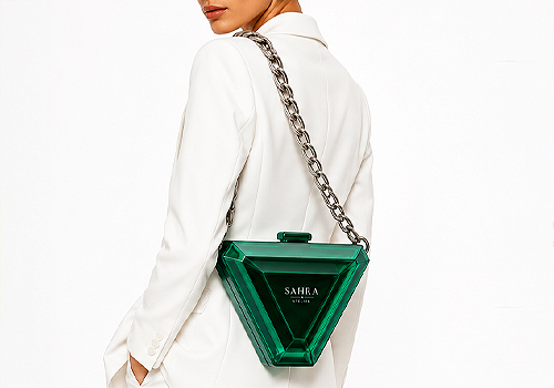 French Fashion Awards - Emerald Prism Clutch